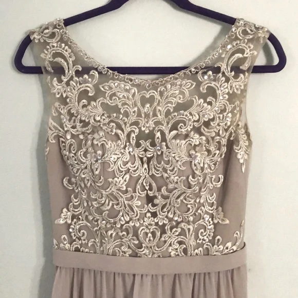 womens bridesmaid dress Ever-Pretty Deep V-Neck A-line Irregular Embroidered Lace Dress
